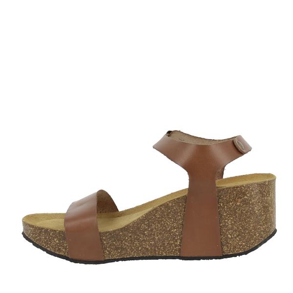 Plakton Comodoro Leather Wedge Sandals