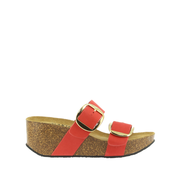 Plakton Comodoro Leather Wedge Sandals