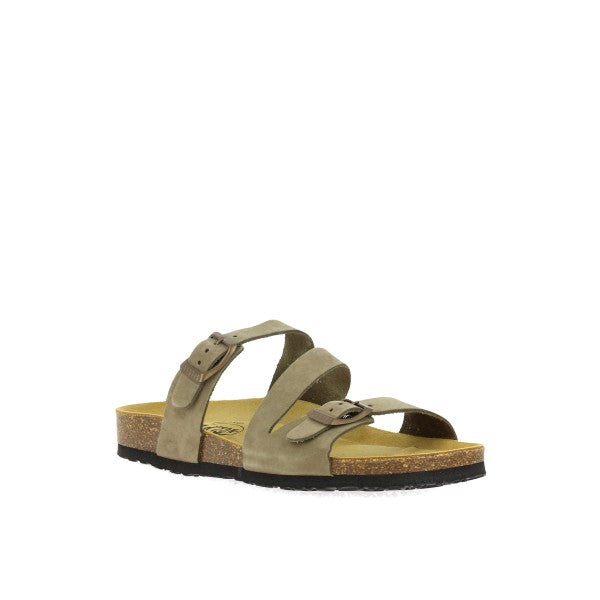 Plakton 181210 Nobuck Kaki Women's Sandals