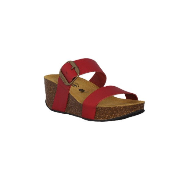 Plakton 873004 Rojo Women's Wedge Sandals