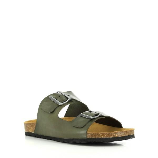 The Green Khaki Sandal features a two-strap upper that can be customized to fit the wearer's feet with two sturdy buckles. Paired with the signature comfort of the Plakton footbed, it offers unparalleled support.