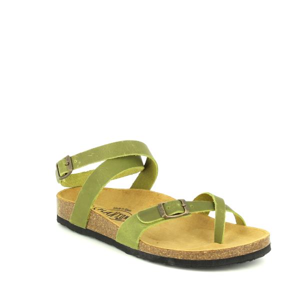 Capture the sleek and strappy design of Plakton's 101204 Khaki Green Women's Sandals against a white backdrop. The earthy khaki green colour adds a touch of elegance to any outfit, while the adjustable straps ensure a perfect fit for every occasion.