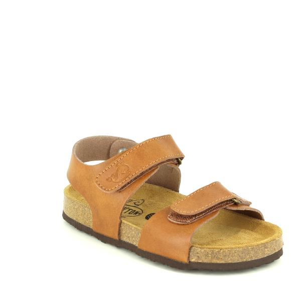 Introducing Plakton's 125093 Leather Kids Sandal—a blend of fashion and comfort from our Children's Collection. In a stylish light brown, these sandals feature individually adjustable straps with Velcro hook-and-loop fasteners, ensuring easy wear for active kids.