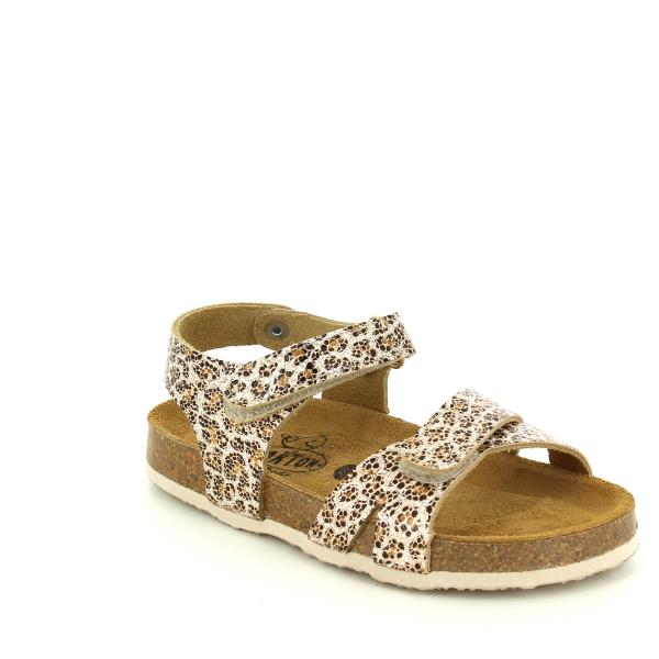 Introducing Plakton's 135637 Leopard Print Kids Sandal, a wild addition to your child's sandals collection. Crafted in Spain, these vegan and cork sandals feature a leopard leather print, ensuring style and comfort for every adventure.