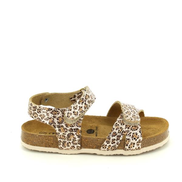 Introducing Plakton's 135637 Leopard Print Kids Sandal, a wild addition to your child's sandals collection. Crafted in Spain, these vegan and cork sandals feature a leopard leather print, ensuring style and comfort for every adventure.