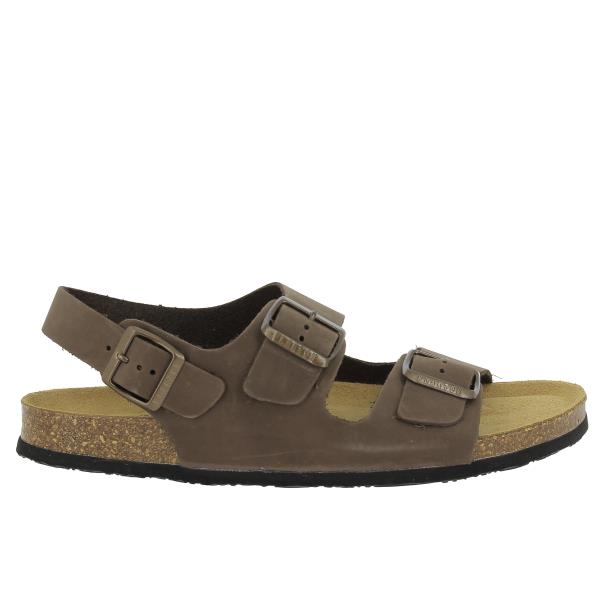 Experience the timeless simplicity of Plakton's Taupe 175113 Men Sandals. Each pair features a two-strap upper with adjustable buckles for a personalized fit, coupled with Plakton's signature footbed for unmatched comfort and support. The addition of a heel strap ensures stability in any setting, be it work or leisure.