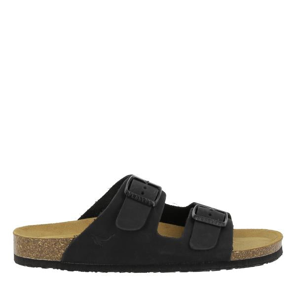 Admire the sleek design of Plakton's 180010-OF Nubuck Black Women's Sandals from the outside. The nubuck leather upper and adjustable buckles exude timeless elegance, perfect for any occasion.