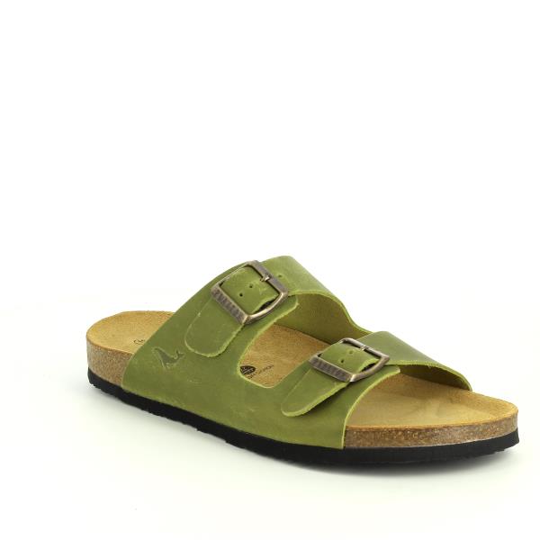 Admire the chic design of Plakton's 180010-OF Pistachio Women's Sandals from the outside. The two-strap upper and adjustable buckles exude sophistication, perfect for any occasion.
