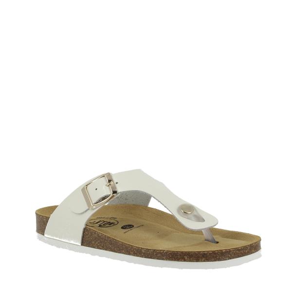 Capture the pristine beauty of Plakton's 181671 White Women's Sandals. The classic thong design and clean white color exude timeless elegance, perfect for any summer ensemble.