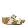 Plakton 273004 Grey Crocodile Women's Wedge Sandals