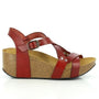 Plakton 275311 Red Women's Wedge Sandals