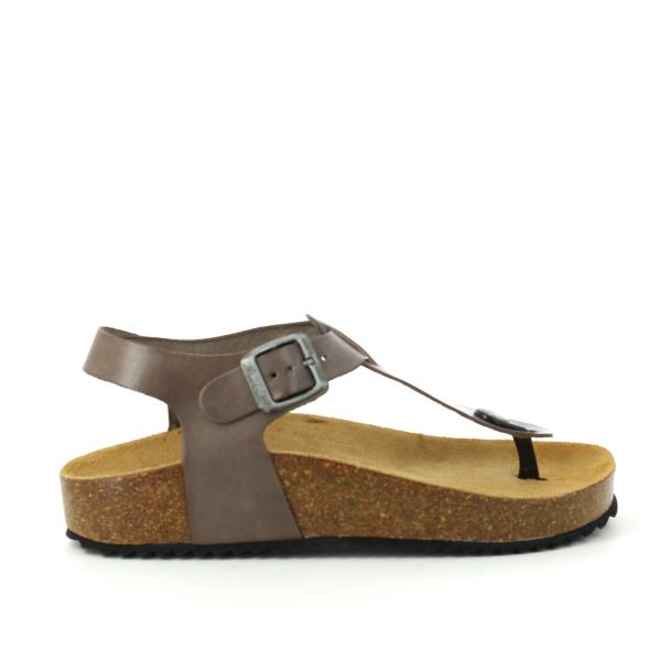 In this captivating photo, Plakton's 341676 Grey Women's Sandals take center stage. The classic thong design is accentuated by the sleek grey straps, exuding timeless elegance. The adjustable buckle detail adds a touch of sophistication while ensuring a customized fit. With a round toe shape and anatomically shaped thong, these sandals offer both style and comfort. Crafted with a cork sole and bios contoured lining, they are the perfect choice for any smart-casual ensemble.