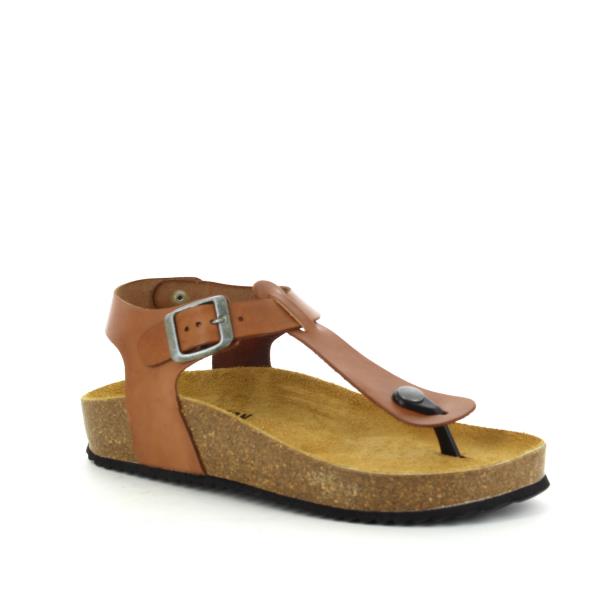 In this captivating photo, Plakton's 341676 Oak Women's Sandals steal the spotlight. The rich oak-colored straps beautifully complement the classic thong design, exuding timeless elegance. The adjustable buckle detail ensures a personalized fit, while the round toe shape adds to the sophisticated appeal. Crafted with a cork sole and bios contoured lining, these sandals offer both style and comfort for the modern woman.