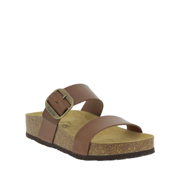 ntroducing Plakton's 343004 Taupe Women's Sandals - showcasing a sleek two-strap design with adjustable buckles for personalized fit. Elevate your style with comfort and sophistication.