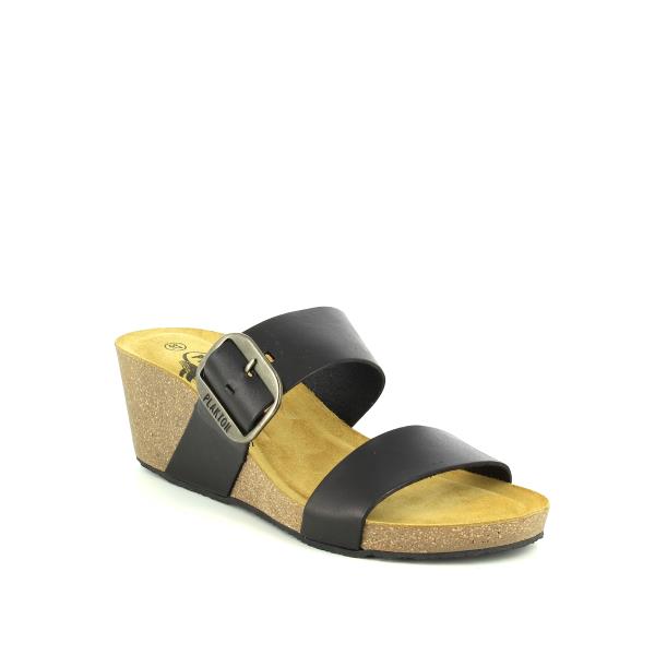 Elevate your style with Plakton's 363004 Black Women's Wedge Sandals. Sleek and sophisticated, featuring adjustable straps and a chic silhouette for a perfect blend of fashion and comfort