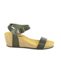 Plakton 363023 Green Women's Wedge Sandals