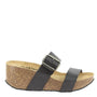 Plakton 873004 Dark Grey Women's Wedge Sandals