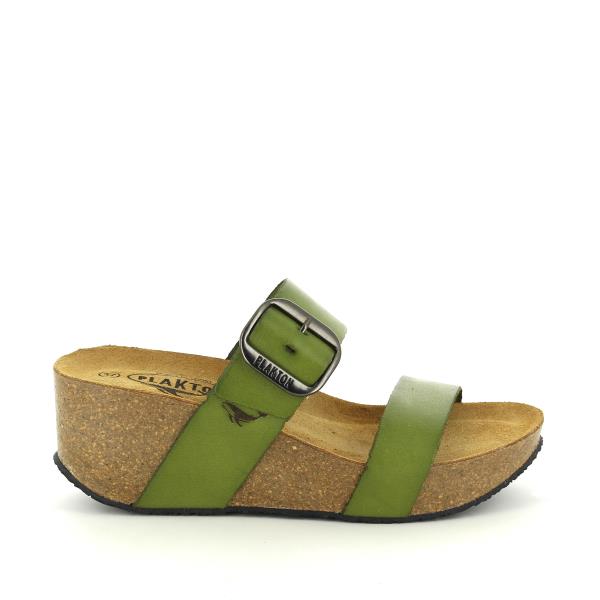 Behold Plakton's 873004 Pistachio Women's Wedge Sandals - a fusion of style and comfort. Crafted with precision, these vegan leather sandals feature adjustable straps and a 6.5cm cork wedge heel, perfect for elevating any outfit. The pistachio hue adds a pop of color to your look, while the memory cushion technology ensures all-day comfort. Made in Spain with premium materials, these sandals are a versatile addition to your wardrobe.