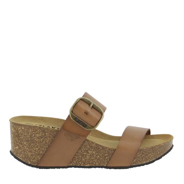 Discover the timeless elegance of Plakton's 873004 Brown Women's Wedge Sandals from the external side. Crafted with precision, these sandals feature a sleek design with adjustable straps and a 6.5cm cork wedge heel, perfect for adding height and style to any outfit. The rich brown color adds a touch of sophistication, while the memory cushion technology ensures all-day comfort. Made in Spain with high-quality materials, these sandals are a versatile choice for any occasion.
