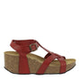Plakton 873015 Red Women's Wedge Sandals