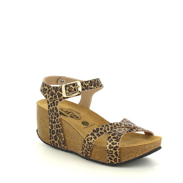 Plakton 875087 Leopard Print Women s Wedge Sandals