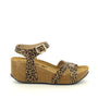 Plakton 875087 Leopard Print Women's Wedge Sandals
